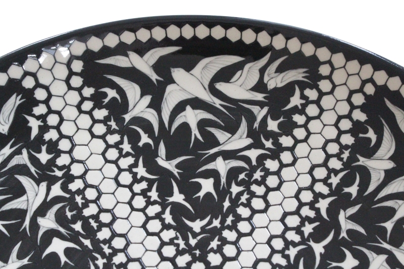 HW designs_Flight Of Freedom - Black On White_Enlargement 3